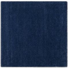 a dark blue rug on a white background