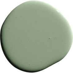 a close up view of a light green paint