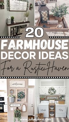 Farmhouse Home Decor Ideas Modern Farmhouse Ideas, Rustic Farmhouse Furniture, Country Farmhouse Style, Rustic Bedroom Decor, House Decor Rustic, Farmhouse Decor Living Room, Farmhouse Furniture