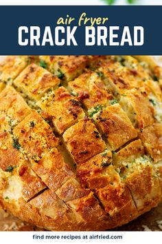 Air Fryer Cheats Garlic Bread, Air Fryer Sourdough Bread, Bread Air Fryer Recipes, Garlic Bread Loaf, Air Fryer Garlic Bread, New Air Fryer Recipes, Air Fryer Recipes Snacks, Air Fryer Oven Recipes, Garlic Bread Recipe