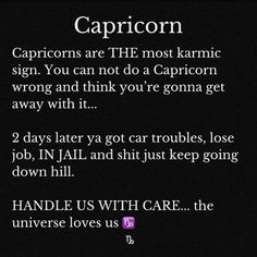 the caption for capricorn is shown in purple