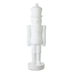 a white plastic toy with a man on it's head and arms in the shape of a human