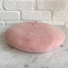 Wool Beret Hat – Slouchy Beret- 90s / French Style – Your Choice of Color: Blush Pink, Red, Lilac, W Trendy Pink Flat Cap, Trendy One-size Beret, Pink One Size Fits Most Flat Cap, Vintage Pink Winter Hats, Lilac Wine, Slouchy Beret, Fog Blue, Hudson Ny, Wool Beret