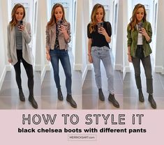 how to wear black chelsea boots women's - Google Search Chelsea Boots With Leggings, How To Wear Chelsea Boots Women, Chelsea Boots Outfit Women, Black Chelsea Boots Women, Brown Chelsea Boots Outfit, Black Chelsea Boots Outfit, Chelsea Boots With Jeans, How To Style Chelsea Boots, Chelsea Boot Outfits Women