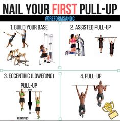 the instructions for how to do an upper body pull up