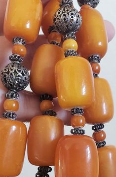 Amber Jewelry Vintage, Fall Necklaces Beaded, Afro Jewelry, Large Bead Necklace, Rare Beads, Amber Bead Necklace, Vintage Jewelry Repurposed, Chunky Bead Necklaces, Precious Beads