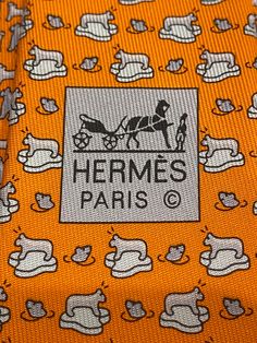 All custom duty taxes and brokerage are payable by buyer at your end, please check before placing your bid. Brand new in box purchase at Hermes Japan. HERMES 625779 HA orange 100% silk tie. New in box with tags.  Authenticity is 100% guaranteed. Hermes Pattern, Silk Ties, Tie Accessories, Suit And Tie, Polar Bear, Neck Tie, Tags, The 100, Orange