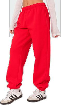 Red Cotton Joggers With Relaxed Fit, Red Cotton Relaxed Fit Joggers, Red Relaxed Fit Cotton Joggers, Red Casual Sweatpants For Loungewear, Red Sporty Leisure Pants, Red Sporty Pants For Leisure, Red Relaxed Fit Joggers For Loungewear, Red Athleisure Sweatpants For Loungewear, Red Sweatpants For Spring Streetwear