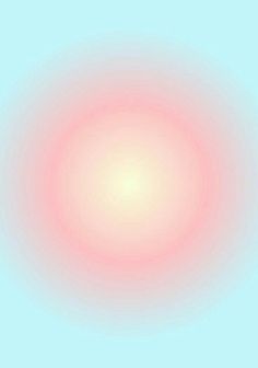 an orange and pink circle on a blue background