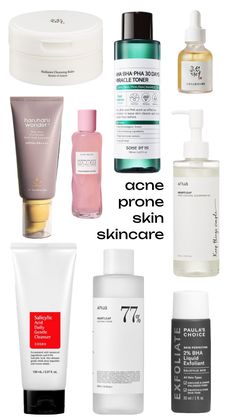 Acne Skin Routine, Healthy Skin Care Acne, Products For Acne Prone Skin, Skincare Products For Acne, Products For Acne, Skincare Acne