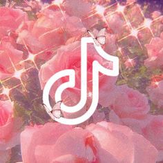 pink roses with the letter j on them