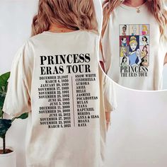 Disney Princess Group Shirts, Disney Shirts Princess Security, Disney Princess Shirt Ideas, Disney Outfits For Teens, Disney Christmas Vacation, Disney Princess Names, Disney Princess Shirt, Disney Eras, Eras Tour Shirt