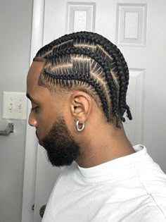 Cornrow Braids Men, Hair Twists Black, Cornrow Styles, Natural Hair Men, Braid Styles For Men, I Did A Thing, Luscious Hair