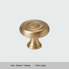 an image of a brass cabinet knob