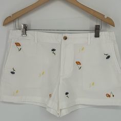 Nwot Polo Ralph Lauren Womens Shorts White Floral Embroidered Chino U3. New But Tags Have Been Removed. 8=Waist 32” Inseam 3” Rise 10” 0=Waist 28” Inseam 3” Rise 8.5” Summer Cotton Bottoms With Floral Embroidery, Summer Floral Embroidered Cotton Bottoms, Summer Cotton Shorts With Floral Embroidery, Fitted Casual Shorts With Floral Embroidery, Casual Embroidered Cotton Shorts, Casual Cotton Embroidered Shorts, Floral Embroidery Shorts For Summer Vacation, Casual Fitted Floral Embroidery Shorts, Floral Embroidered Cotton Summer Shorts