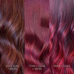 Wella Hair UK & Ireland | From mesmerizing mahogany to amazing auburns, we LOVE all types of #SoftSangriaHair, especially these rich ruby red shades by… | Instagram Wella Hair Formulas, Wella Reds Formula, Red Hair Toner, Wella Formulas, Cherry Cola Hair Color, Raspberry Hair, Burgundy Red Hair, Black Cherry Hair Color, Cherry Cola Hair