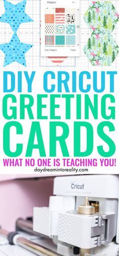 a close up of a sewing machine with the words diy cricut greeting cards