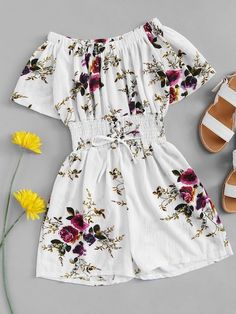 Teenage Fashion Outfits, Floral Romper