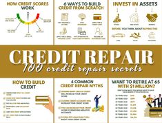 an info sheet with the words credit repair and how to prepare it for your business