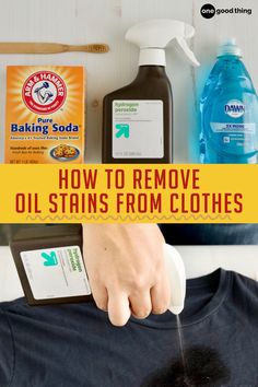 how to remove oil stains from clothes with baking soda and baking soda on the counter