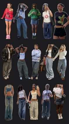 West Coast 90s Fashion, Sza Style Fashion, Cool Fits Summer, 90s Track Pants Outfit, Cute Adam Sandler Outfits Spirit Week, Y2k Outfits Street Style Women, How To Style A Jean Shirt, Body Suit Outfits Ideas, Fontaines Dc Concert Outfit