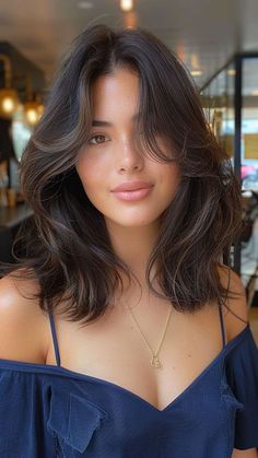 low maintenance haircut low taper fade haircut mid length hair medium length haircut mid length hair with layers bob haircut hair cut Oval Face Haircuts, Layered Haircuts For Medium Hair, Haircut Inspo, Oval Face Hairstyles, Haircuts For Wavy Hair, Shoulder Length Hair Cuts, Hair 2024, Haircuts For Medium Hair, Penteado Cabelo Curto