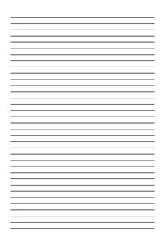 a blank lined paper with lines on it