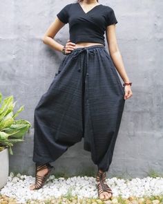 "The harem style trousers made from cotton fabric 100%with an elasticated smock waist and ankles they provide a comfortable lightweight fit, perfect for casual wear, festivals, yoga, holidays as well as pairing with a plain top to get that popular look. D I S C O U N T & P R O M O T I O N ❤ Buy 2 or more items, get 10% off ❤ Buy 4 or more items, get 15% off ENTER the coupon code: IYARA015 ❤ Buy 6 or more items, get 15% off ENTER the coupon code: IYARA020 PLEASE NOTE I can not apply a discoun Cotton Harem Parachute Pants With Pockets, Bohemian Bottoms With Relaxed Fit And Tapered Leg, Bohemian Harem Pants With Tapered Leg For Spring, Bohemian Spring Harem Pants With Tapered Leg, Spring Bohemian Harem Pants With Tapered Leg, Spring Bohemian Tapered Leg Harem Pants, Summer Cotton Harem Pants With Loosely Fitted Hips, Cotton Ankle-length Bottoms Relaxed Fit, Bohemian Summer Pants With Tapered Leg