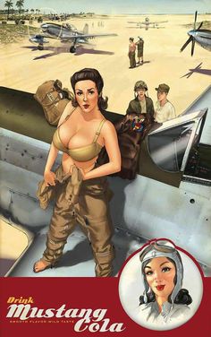 Авиационный pin-up от французского художника Romain Hugault: tipolog — ЖЖ Stile Pin Up, Warbirds Pinups, Arte Pin Up, Pin Up Vintage, Ww2 Photos, Gil Elvgren, Pin Up Girl Vintage, Pin Up Posters, Pinup Art