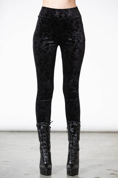 Versilesa Leggings | Killstar Goth Leggings, Blue Banisters, Killstar Clothing, Goth Things, Kill Star, Gothic Leggings, Character Wardrobe, Lydia Deetz, 2010 Fashion