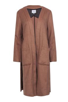 Current Boutique-J.O.A. - Camel Wool Blend Duster Jacket Sz S Chic Jacket, Duster Jacket, Buy Shoes Online, Cozy Chic, Front Design, Sweater Weather, Layering Pieces, Wool Blend, Camel