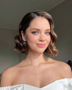 Bob Wedding Hairstyles, Formal Hairstyles For Short Hair, Guest Hair, Bridesmaid Hair Makeup, Wedding Hair Makeup, Bridal Hair And Makeup, Formal Hairstyles