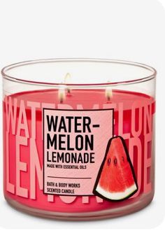 Watermelon Candle, Candle Obsession, Soya Mumu, Bath N Body Works, Bath Body Works Candles, Watermelon Lemonade, Essential Oils Bath, Bath And Body Work