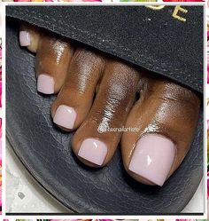 Looking for some trendy pedicure nail color ideas for summer? Check out these 10 must-try shades that will have your toes looking fabulous all season long. From bold and bright hues to soft pastels, there's a color for every style. Elevate your summer look with the perfect pedicure nail color! Toenail Polish Black Women, Pink White Pedicure, Pink Pedicure Black Women, Birthday Toe Nail Ideas, Pedicure Ideas Dark Skin, Baby Pink Toes Nails, Birthday Toes Nails, Light Pink Acrylic Toes, Soft Pink Pedicure