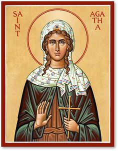 the icon of saint agitha