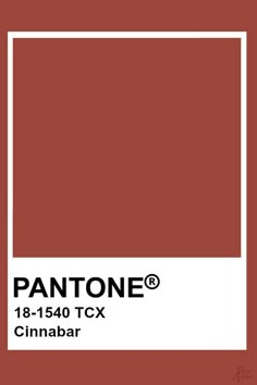 the pantone color is shown in red and white