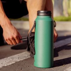 Iconic 32oz Sport Water Bottle - Forest Green Gym Water Bottle, 32oz Water Bottle, Gym Bottle, Cute Water Bottles, Sport Bottle, New And Improved, Sport Water Bottle, Sweat Proof, Active Lifestyle