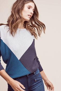 Shop the Myera Colorblock Top and more Anthropologie at Anthropologie today. Read customer reviews, discover product details and more. Anthropologie Clothes, Anthropologie Fall, Look Working Girl, Easy Upcycle, Colorblock Top, Fall Fashion 2016, Mama Style, Color Block Top, Fall 2016