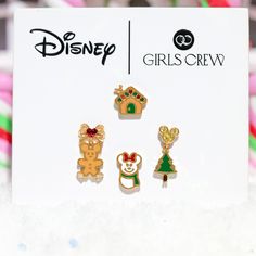 Who else is ready for a holly jolly holiday? Our Disney Home For the Holidays Earring Set will help you spread Christmas cheer every time you wear them! This set features a Mickey Christmas tree, gingerbread house, gingerbread and snowman. These are the perfect way to add a touch of Disney magic to your Christmas season! Mickey Christmas Tree, Disney Christmas Earrings, Tree Gingerbread House, Baublebar Disney Earrings, Disney Castle Earrings, Christmas Tree Gingerbread, Disney Princess Earrings, Disney Store Christmas Ornaments, Mickey Christmas