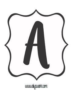 a black and white photo with the letter a in it's center, surrounded by an oval frame