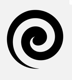 an abstract black and white spiral logo