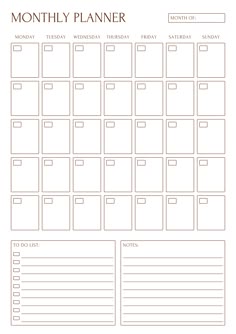 This is a printable monthly planner to manage your life and to help achieve your goals. Just download, print and get started right away.

Simply print from your home printer or send to a local printing shop. Print as many pages as you need.

Your purchase includes A4, A5, letter & half letter planners.

This item is for personal use and cannot be resold, redistributed or used for any commercial purposes.

Please don't hesitate to message me with any questions. I'm happy to help. Goodnotes Monthly Planner Template Free, Week Tracker, Planner Template Free, Study Planner Free, Months Planner, Study Stickers