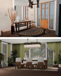 Building ts4 no cc the sims 4 interior modern cozy dining room dynasty house manor симс 4 строительство милый модный интерьер без допов столовая династийный дом поместье Sims 4 Modern Interior No Cc, Sims 4 Dream Home Decorator Ideas, Sims 4 Houses Rooms, Sims 4 No Cc Interior, Sims 4 Indoor Pool, Sims 4 Living Room Ideas No Cc, Sims Interior