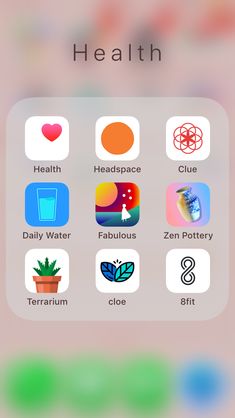 the health app on an iphone with icons and text above it that reads, healthy