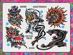 an image of tattoos on the back of a card