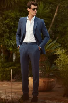 Formal Wedding Guest Attire, Summer Suits Men, Men's Wedding Outfit, Dress Code Wedding, Mens Summer Outfits