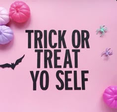 Trick or treat to self with pink and Halloween decor #skin #skincareroutine #selfcaretips #acneremedies #amazon Tanning Quotes, Lash Quotes, Halloween Post, Salon Quotes, Nail Quotes, Severe Acne, Salon Suites