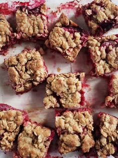 a bunch of food that is sitting on a paper towel with some crumbled in it