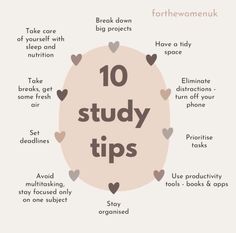 the top 10 study tips for students