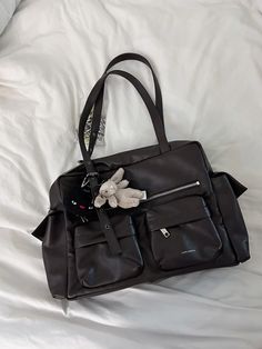 pocket utility bag nappa chocolate size L Samo Ondoh Utility Bag, Samo Ondoh Bag, University Bag, Dream Aesthetic, Digital Closet, Utility Bag, 2025 Vision, Girls Bags, Pretty Things